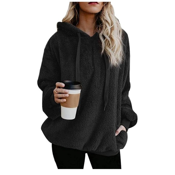 ORABELLA Black Fleece Hoodie - Picture 2 of 7